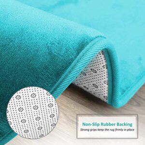 Clara Clark Bathroom Rugs, Ultra Soft Non Slip and Absorbent, Set of 2 Memory Foam Bath Mats.