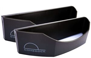 dome dock the original american, patented, wall mount hat rack 25 ball cap storage. compact hat organization system. made and shipped in usa. (2-pack, black)