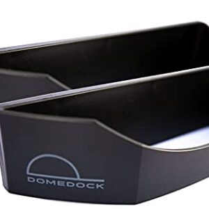 Dome Dock The ORIGINAL American, patented, Wall Mount Hat Rack 25 Ball Cap Storage. Compact Hat Organization System. Made and Shipped in USA. (2-Pack, Black)