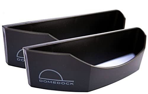 Dome Dock The ORIGINAL American, patented, Wall Mount Hat Rack 25 Ball Cap Storage. Compact Hat Organization System. Made and Shipped in USA. (2-Pack, Black)