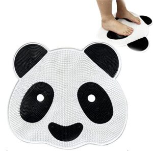 panda cleansing anti-itch bath mat, 2023 new panda clean bath mat, silicone bath massage cushion with suction cup (1pc)