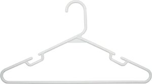 wisconic adult hangers - pack of 60 - large clothing hanger with slotted notches - for clothes organization & storage - durable & strong - made in the usa - plain
