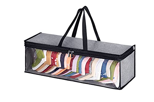 KEETDY 24 Large Pockets Over The Door Hat Rack and Hat Storage for Baseball Caps Organizer Hat Bag