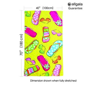 Allgala Oversize 40"x70" Microfiber Beach Towel, Sandals-BT81106