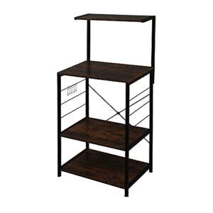 veahus 4-tier organizer microwave oven cart bakers rack kitchen storage shelves stand generic storagerack closet organizers and storage organization and storage storage shelves closet storage book