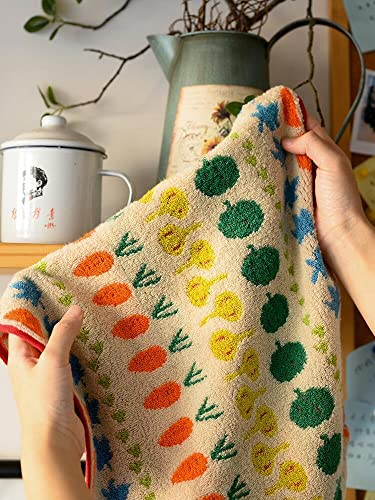 Cute Aesthetic Kitchen Towels, Aesthetic Kitchen Accessories, Set of 2 13.5X30 inches hand towels, Seasonal Kitchen Towels, Kids Bathroom Towels, Vegetable Kitchen Towels