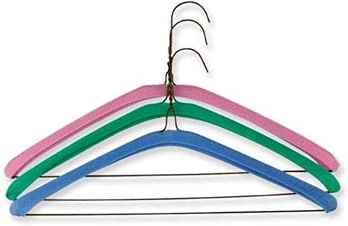 Non Slip Grips Foam Hanger Covers for Metal Wire Clothes Hangers 16 inch (40cm) Hangers NOT Included Soft Foam Protects Lingerie, Slips, Tank Tops, Spaghetti Straps, Dry Cleaning, Laundry 40 Count