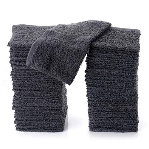 Simpli-Magic Cotton Washcloths, Pack of 48, 12” x 12”