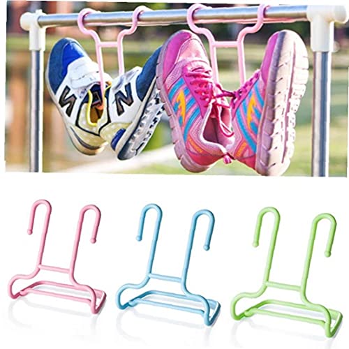 10pcs/Set Shoes Drying Rack Boost Stand Children Kids Shoes Hanger Hanging Shelf Wardrobe Organizer Hanger