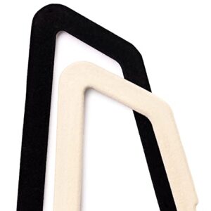 Black Velvet Hangers and Ivory Velvet Hangers Bundle.