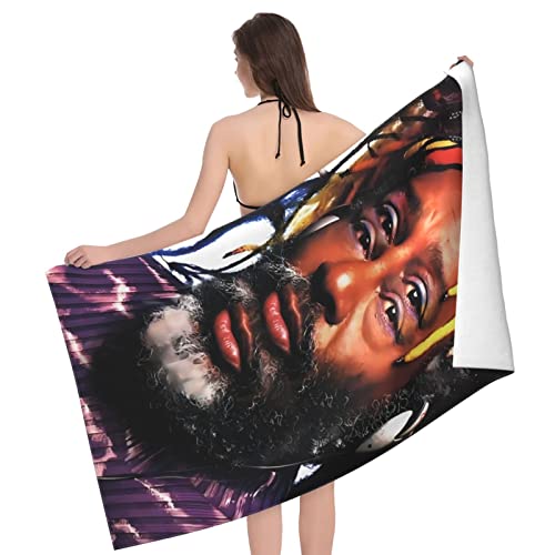 George Clinton Poster Beach Towel Quick Dry Highly Absorbent Light Weight Super Soft Bath Towel for Unisex