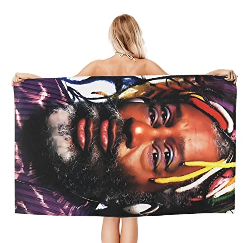 George Clinton Poster Beach Towel Quick Dry Highly Absorbent Light Weight Super Soft Bath Towel for Unisex