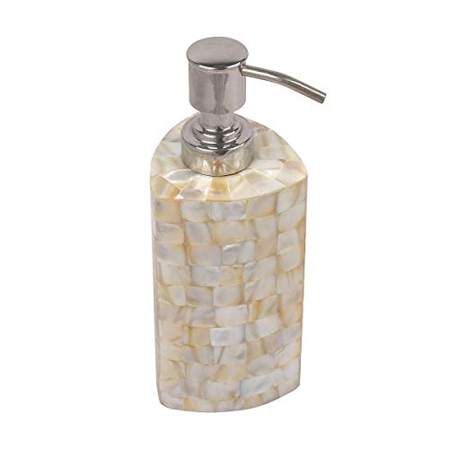 Wonderlist Handicrafts Mother of Pearl Bathroom Accessories Designer Bath Ensemble 100% Handmade SOAP Dispenser