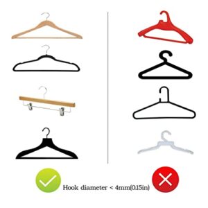 Gazechimp Pcs Clothes Hanger Size Color Garment Size Markers Kit, White