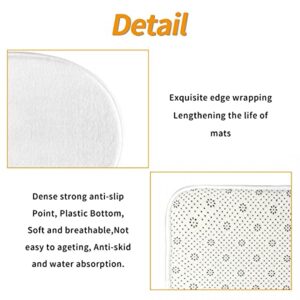 Dexsawoi 4-Piece Bible Verse Shower Curtain Set with Non-Slip Religious Carpet, Toilet lid, and Bath mat, with Inspiring Thoughts and Prayers. Bathroom Curtain with 12 Hooks 72 x 72 inches