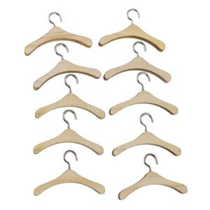 Esquirla 2X Wooden Clothes Hangers with Hook for 18" Doll 2cm