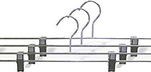 Oversized Chrome Linen - Rug Hanger with 4 Clips in 22" Length X 3/16" Thick, Box of 12