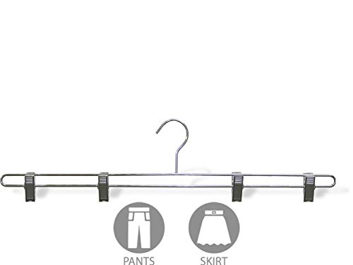 Oversized Chrome Linen - Rug Hanger with 4 Clips in 22" Length X 3/16" Thick, Box of 12