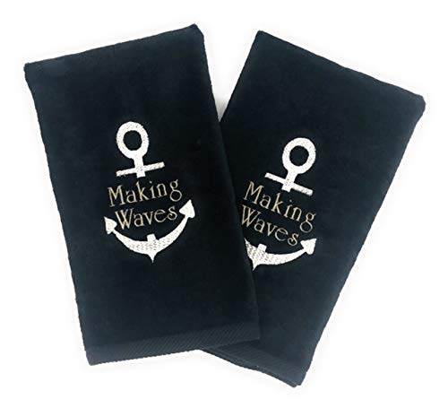 Personalized Nautical Hand Towel Set (2)