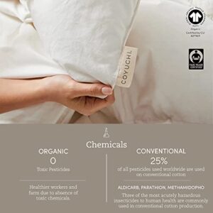 Coyuchi Air Weight Wash Cloth, 100% Organic Cotton Washcloth, 12"x12", Deep Dusty Aqua