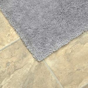 Garland Rug Carpet Bath Rug, 5-Feet by 8-Feet, Platinum Gray