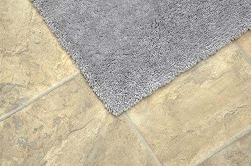 Garland Rug Carpet Bath Rug, 5-Feet by 8-Feet, Platinum Gray