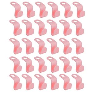 clothes hanger extenders 30pcs great simple installation cascading outfit clothes hanger connector hooks pink