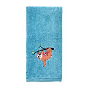 SKL Home Sloth Hand Towel Set, Aqua