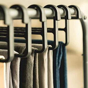 JINCAN Closet Pants Hangers for Women/Men, Home Metal Rolling Trouser Trolley with 10 Hangers, Fall Winter Use, Space Saving