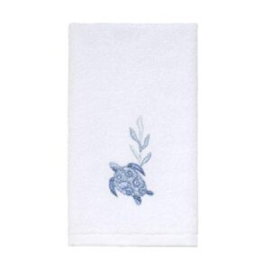 avanti linens - fingertip towel, soft & absorbent cotton towel (caicos collection), optic white