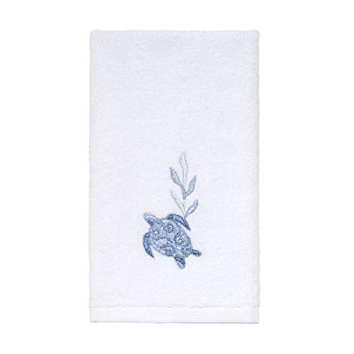 Avanti Linens - Fingertip Towel, Soft & Absorbent Cotton Towel (Caicos Collection), Optic White