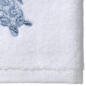 Avanti Linens - Fingertip Towel, Soft & Absorbent Cotton Towel (Caicos Collection), Optic White