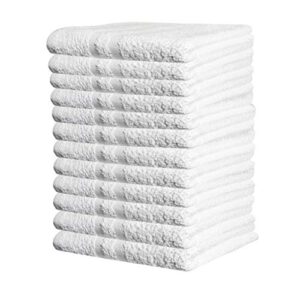 pacific linens hand towels-24 pack-white, super absorbent ring spun, 100% cotton,(size 16”x27”), commercial grade, multipurpose, gym-spa-salon towel, 3 lbs. per dozen quality (white)