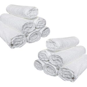 Pacific Linens Hand Towels-24 Pack-White, Super Absorbent Ring Spun, 100% Cotton,(Size 16”x27”), Commercial Grade, Multipurpose, Gym-Spa-Salon Towel, 3 lbs. per Dozen Quality (White)