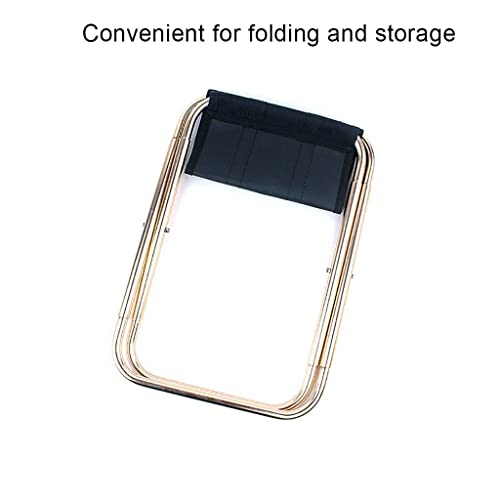 Suitcase Stand 2 Pack - Hotel/Room Foldable Aluminum Suitcase Holder, Portable Luggage Rack in PU Leather, Travel Break Folding Stool, for Home Bedroom Guest Room Hotel,25 * 23 * 27cm