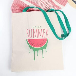 100% Cotton Peshtemals Turkish Towel with Canvas Bag (Watermelon)