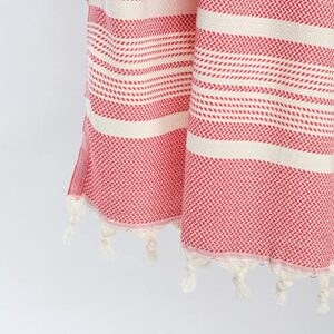 100% Cotton Peshtemals Turkish Towel with Canvas Bag (Watermelon)