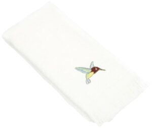 avanti linens colibri fingertip towel, white
