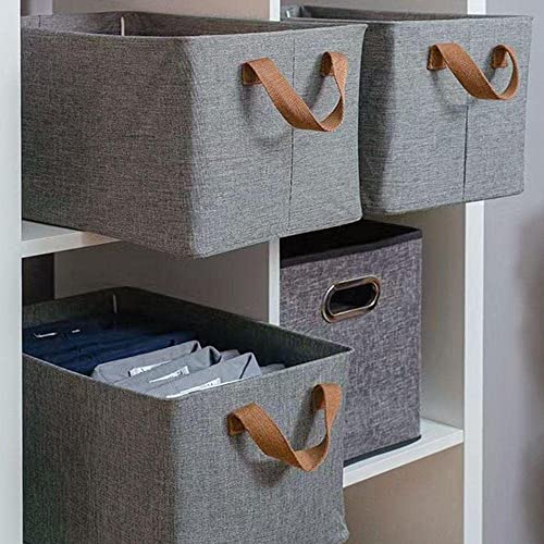 LELEBEAR Homezo Foldable Fabric Organizer, Household Uncovered Portable Storage Box, Wardrobe Clothes Organizer (1)