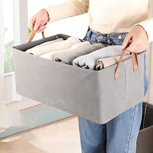 LELEBEAR Homezo Foldable Fabric Organizer, Household Uncovered Portable Storage Box, Wardrobe Clothes Organizer (1)