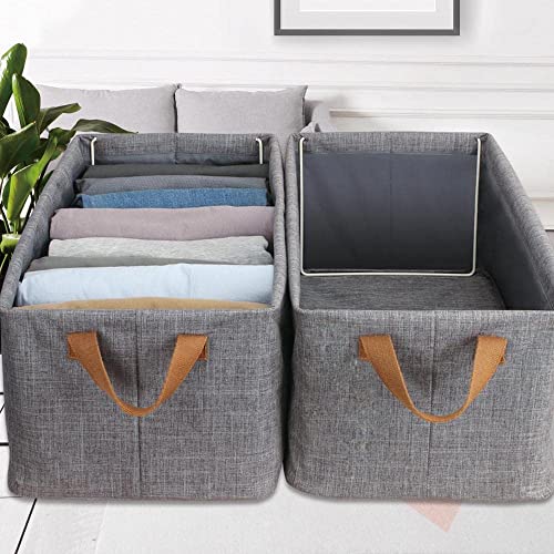 LELEBEAR Homezo Foldable Fabric Organizer, Household Uncovered Portable Storage Box, Wardrobe Clothes Organizer (1)