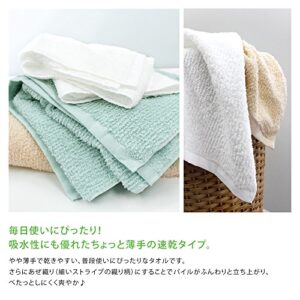 Imabari Towel Quick-Dry Towel, Soft and Highly Absorbent, Air&Thin - 3 Piece Hand Towel Sets, Lavender