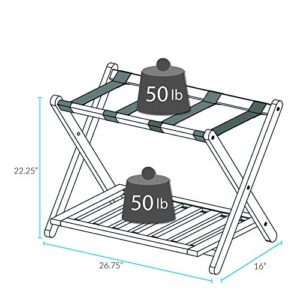 Casual Home Luggage Rack, Espresso (New)