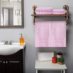 Wokaku Washcloths-for-Washing-Face-Skin-Friendly-Towels-Hand-Towels-Wash-Cloths-Highly-Absorbent-and-Quick-Dry-Face-Towels (Pink)