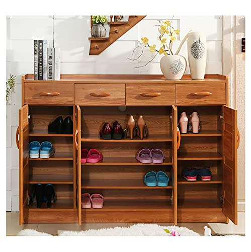 Tyewmiy Free Standing Shoe Racks Shoe Rack, Chinese Shoe Cabinet, Multi-Layer Storage Cabinet, Porch Cabinet, Shoe Bench (Size : 90 * 34cm*98cm)