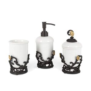 gg collection gold lead 3-piece vanity set