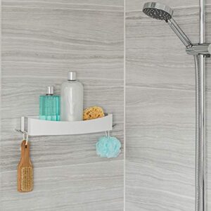 Better Living Products Clever Shower Shelf, White/Chrome