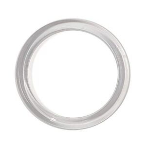 clear plastic retail scarf rings - round fine garment hangers - 2.58" id - 3.25" od - 100 pack