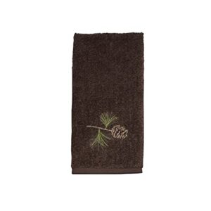avanti linens - fingertip towel, soft & absorbent cotton, nature inspired bathroom accessories (pine branch collection)