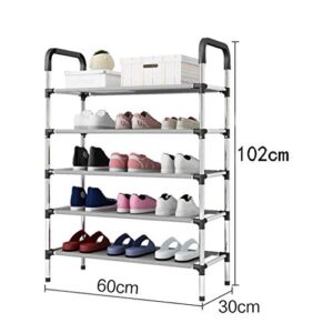 DINGZZ Simple Shoe Rack, Dormitory Multilayer Simple Shoe Rack, Household Capacity, Multifunctional Stainless Steel